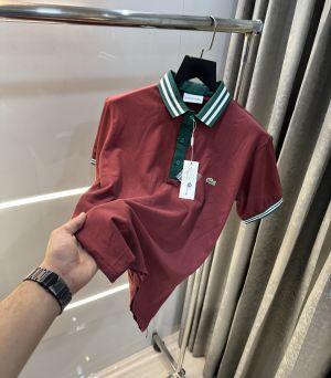 Lacost e Maroon Collar Look Premium Polo T-Shirt