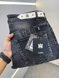 AMIR-I PREMIUM BLACK DENIM JEANS REGULAR FIT LENGHT 39