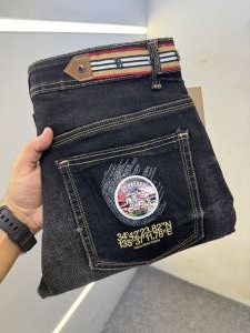 BURBERR-Y PREMIUM BLACK DENIM JEANS REGULAR FIT LENGHT 39
