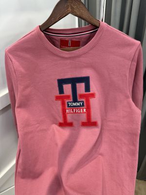 Sale Diwali Sale (90% Off) Tomm y Hilfiger premium sweatshirt dark pink 1406