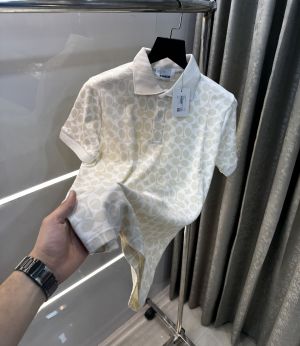 Coac h Cream Monogram Premium Polo T-Shirt