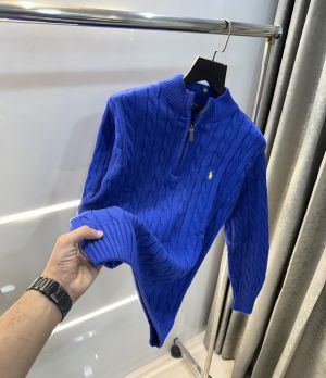 Ralph  Lauren Blue Knitted Premium Pull Over