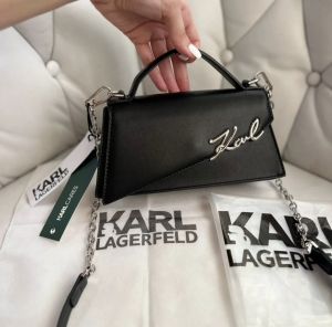 KARL LAGERFIELD BLACK PREMIUM BAG WITH OG BOX