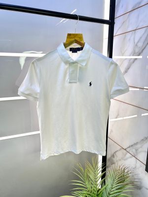 Ralph_Lauren Polo White Premium Collar Neck T-shirt F2786-WH