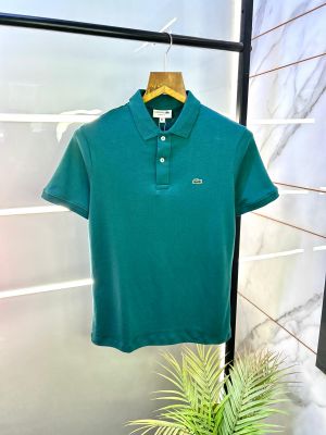 Lacost e Green Polo Premium Collar Neck T-shirt F2887-GR