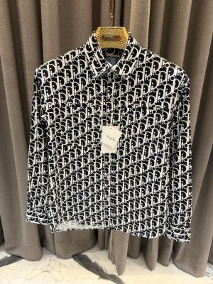 Christian Dio_r Imported Shacket Navy