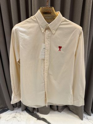 Ami Paris Lining Full Sleeves Shirt Yellow