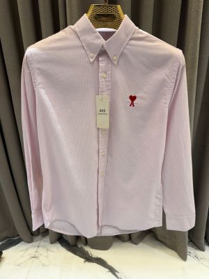 Ami Paris Lining Full Sleeves Shirt Baby Pink