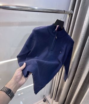 Tommy  Hilfiger Navy Blue Knitted Classic Pull Over