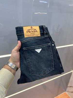 Prad a Green Shade Imported Lycra Slim Fit Ankle Lenght Denim with Metal Logo 3064