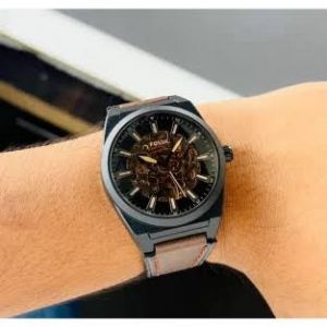 Fossi_l Everate Skeleton Automatic Watch 