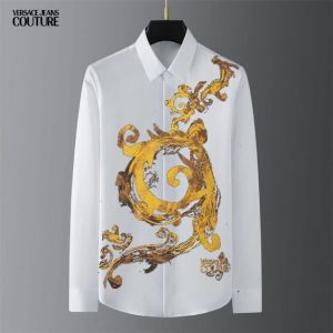 Versace Couture White Printed Premium Shirt With Box Packing And Carry Bag