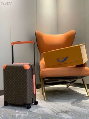 Louis_Vuitton_LV Trolley Horizon Genuine Leather Luggage & Travel Bag With OG Box & Dust Bag (Brown Orange - 1164)