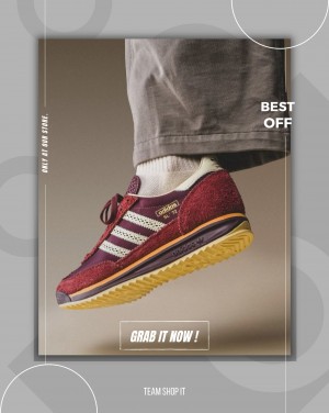 ADIDASS sl 72 red yellow