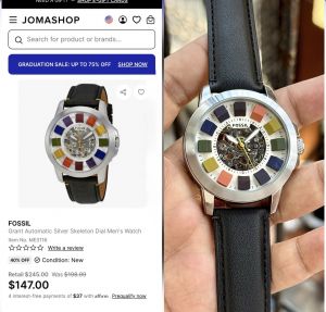 Fossi l Grant Skeleton Multicolor Automatic