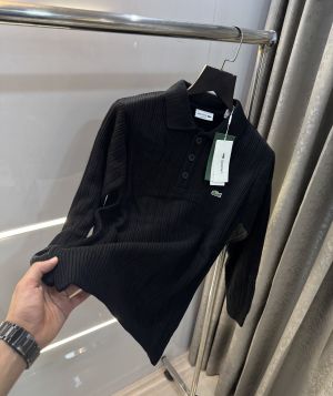 Lacost e Black Embroidery Logo Knitted Classic Pull Over