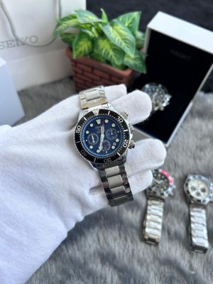 Seiko Solar All Chronograph Working Blue W156