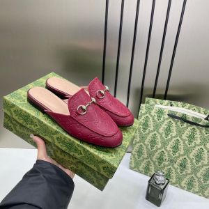 Gucci_GG_Princetown_Slides_In_Rosso_Ancora_GG_Leather_For_Women_With_Original_Box_And_Carry_Bag