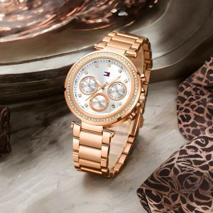 Tommy Hilfige_r Rose Gold White