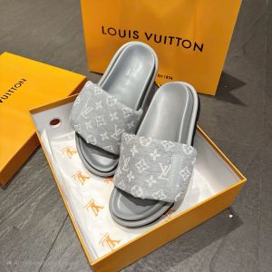 Louis_Vuitton_Grey_Pool_Pillow_Comfort_Mules_For_Women_With_Original_Box_And_Carry_Bag