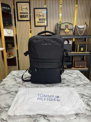 Tommy_Hilfiger Premium Quality Backpack Unisex Article With Dust Bag (26890-Black)