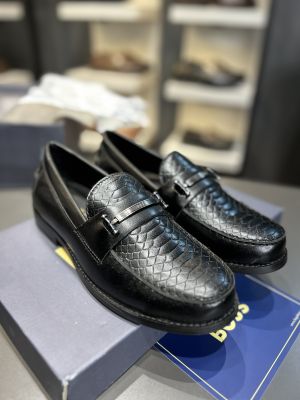 Boss_wooden sole Loafer Black BZ-112