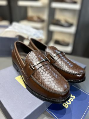 Boss_wooden sole Loafer Brown BZ-112