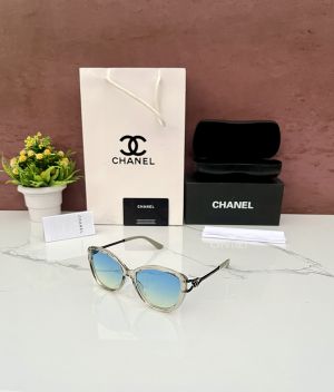 CHANE_L 9199 LUXURY EDITION TRANSPARENT GREEN SHADED GLASSES CHANE_L 9199 LUXURY EDITION TRANSPARENT GREEN SHADED GLASSES
