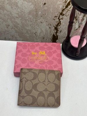 COAC_H BROWN PREMIUM WALLET WITH OG BOX MO NO - 49 COAC_H BROWN PREMIUM WALLET WITH OG BOX MO NO - 49