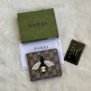 GUCC_I BEE APRICOT WALLET FOR MEN WITH BOX DUST COVER & CARD S05 GUCC_I BEE APRICOT WALLET FOR MEN WITH BOX DUST COVER & CARD S05