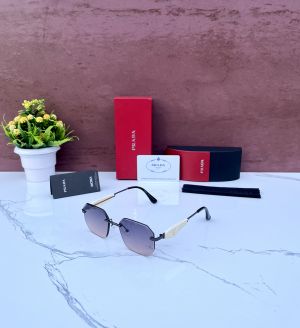 PRAD_A 2268 LUXURY EDITION BLACK PINK SHADED GLASSES  PRAD_A 2268 LUXURY EDITION BLACK PINK SHADED GLASSES