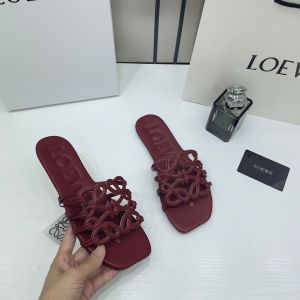 Loewe Petal Anagram Wine Red Slides For Women With Original Box And Dust Cover Wine Red 2506 Loewe Petal Anagram Wine Red Slides For Women With Original Box And Dust Cover Wine Red 2506