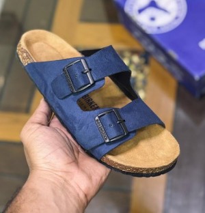 BIRKENSTOCK BLUE SLIDE BIRKENSTOCK BLUE SLIDE