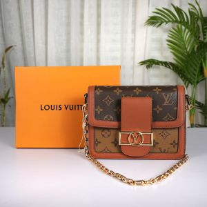 Louis_Vuitton_LV M44391 Dauphine Monogram Bag With OG Box & Dust Bag (Brown - 1146) Louis_Vuitton_LV M44391 Dauphine Monogram Bag With OG Box & Dust Bag (Brown - 1146)