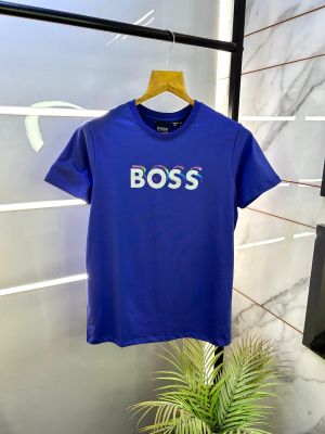 Boss Purple Round Premium Neck T-shirt F2803-PU Boss Purple Round Premium Neck T-shirt F2803-PU