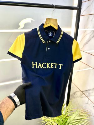 Aston Martin Hacket t Navy Polo Premium Collar Neck T-shirt F2846-NY Aston Martin Hacket t Navy Polo Premium Collar Neck T-shirt F2846-NY