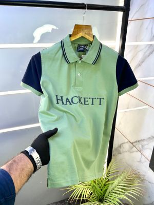 Aston Martin Hacket t Green Polo Premium Collar Neck T-shirt F2846-GR Aston Martin Hacket t Green Polo Premium Collar Neck T-shirt F2846-GR