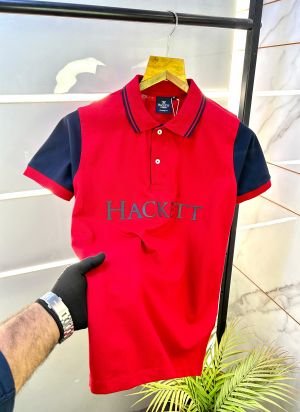 Aston Martin Hacket t Red Polo Premium Collar Neck T-shirt F2846-RE Aston Martin Hacket t Red Polo Premium Collar Neck T-shirt F2846-RE