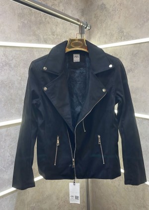 Z ara Black Cross Zip Designer Premium Suede Leather Biker Jacket (563) Z ara Black Cross Zip Designer Premium Suede Leather Biker Jacket (563)