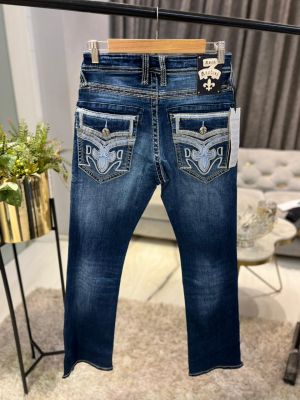 ROMAN DENIM IMPORTED BOOTCUT JEANS DENIM BLUE ROMAN DENIM IMPORTED BOOTCUT JEANS DENIM BLUE