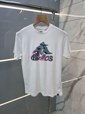Adida s Round Neck T shirt With Printed Brand Logo White 1934 Adida s Round Neck T shirt With Printed Brand Logo White 1934
