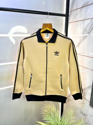 Adida s Logo Imported Camel Super Premium Zipper Jacket F2258-CA Adida s Logo Imported Camel Super Premium Zipper Jacket F2258-CA