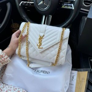 YSL WHITE PREMIUM HAND BAG WITH OG BOX YSL WHITE PREMIUM HAND BAG WITH OG BOX