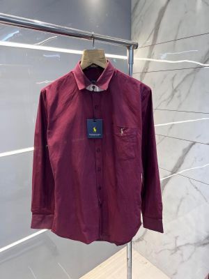 Ralph Laure n Maroon Premium Shirt Oxford Cotton With custom Branded Button Tagging And Brand Packing 2603 Ralph Laure n Maroon Premium Shirt Oxford Cotton With custom Branded Button Tagging And Brand Packing 2603