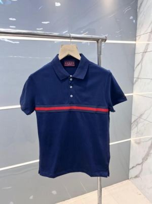 Gucc i Navy Blue Premium Polo T shirt With 240 gsm interlock cotton lycra fabric with Front Strip 2628 Gucc i Navy Blue Premium Polo T shirt With 240 gsm interlock cotton lycra fabric with Front Strip 2628
