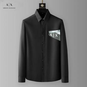 Arman i Exchange Black Premium Emboss Logo 100% Giza Cotton Fabric Shirt With custom Branded Button Tagging And Brand Packing 2962 Arman i Exchange Black Premium Emboss Logo 100% Giza Cotton Fabric Shirt With custom Branded Button Tagging And Brand Packing 2962
