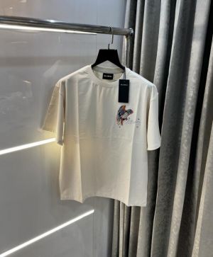 Bluorang Cream Embossed Print Imported Oversized T-Shirt Bluorang Cream Embossed Print Imported Oversized T-Shirt