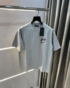 Bluorng Grey Eagle Embossed Print Imported Oversized T-Shirt Bluorng Grey Eagle Embossed Print Imported Oversized T-Shirt