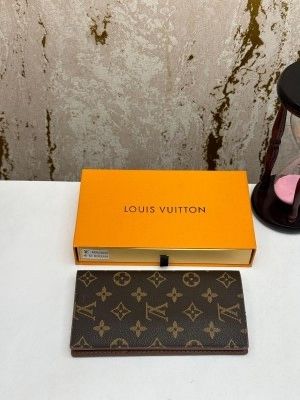 LOUIS_VUITTON PREMIUM LONG WALLET WITH BOX AAA62665 (BROWN FLOWER) LOUIS_VUITTON PREMIUM LONG WALLET WITH BOX AAA62665 (BROWN FLOWER)