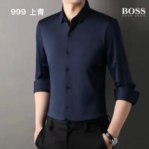 Hugo_Boss Full Sleeves Shirt Navy Blue  Hugo_Boss Full Sleeves Shirt Navy Blue